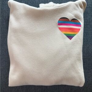 Abercrombie Kids Hoodie with Rainbow Heart